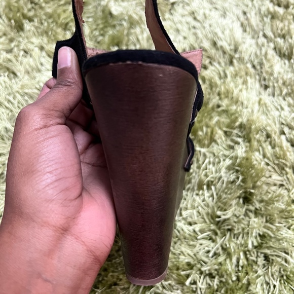 Black Suede Wedges - Picture 5 of 7